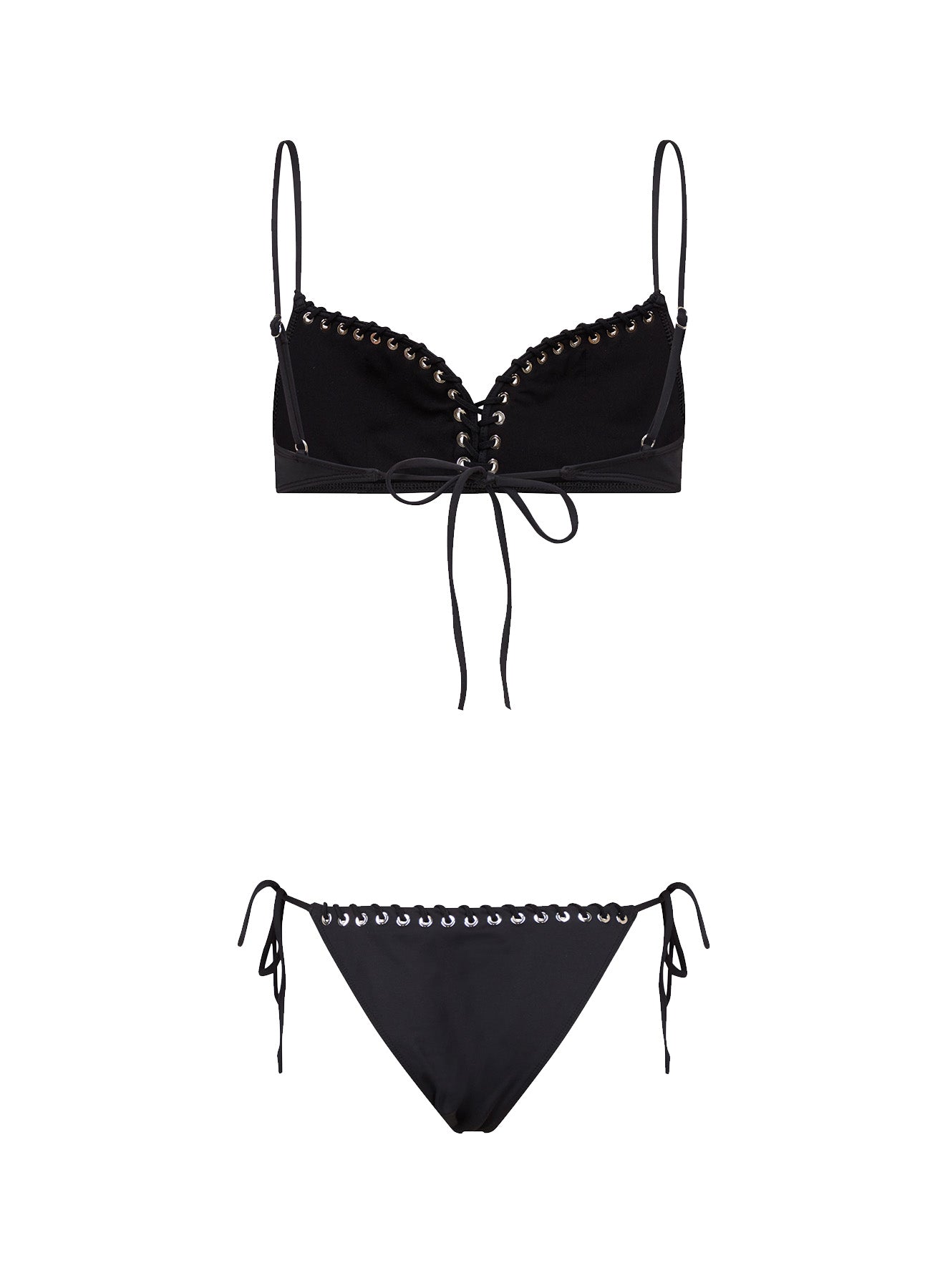 Lace-Up Bikini Bottom