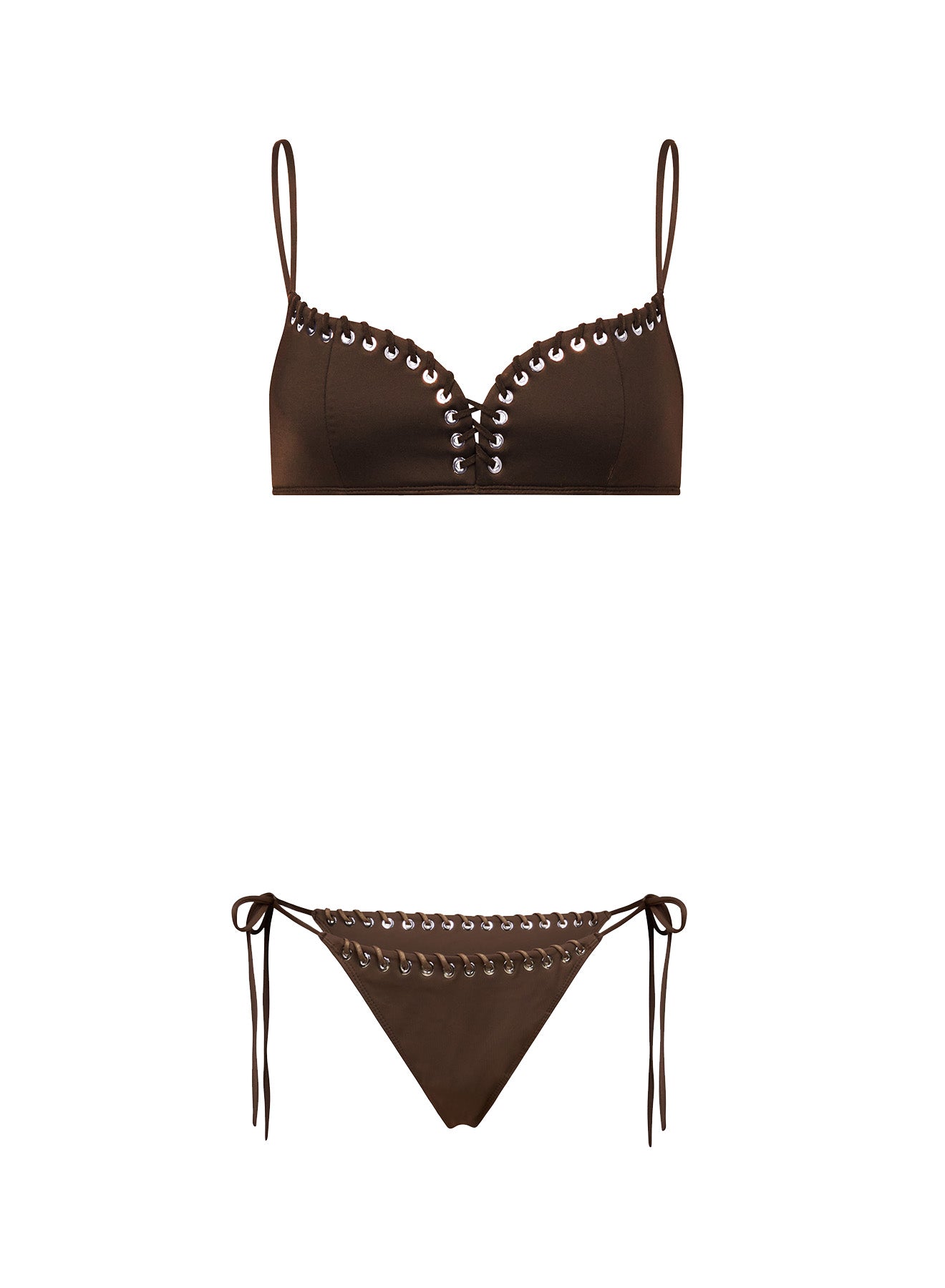 Lace-Up Bikini Bottom
