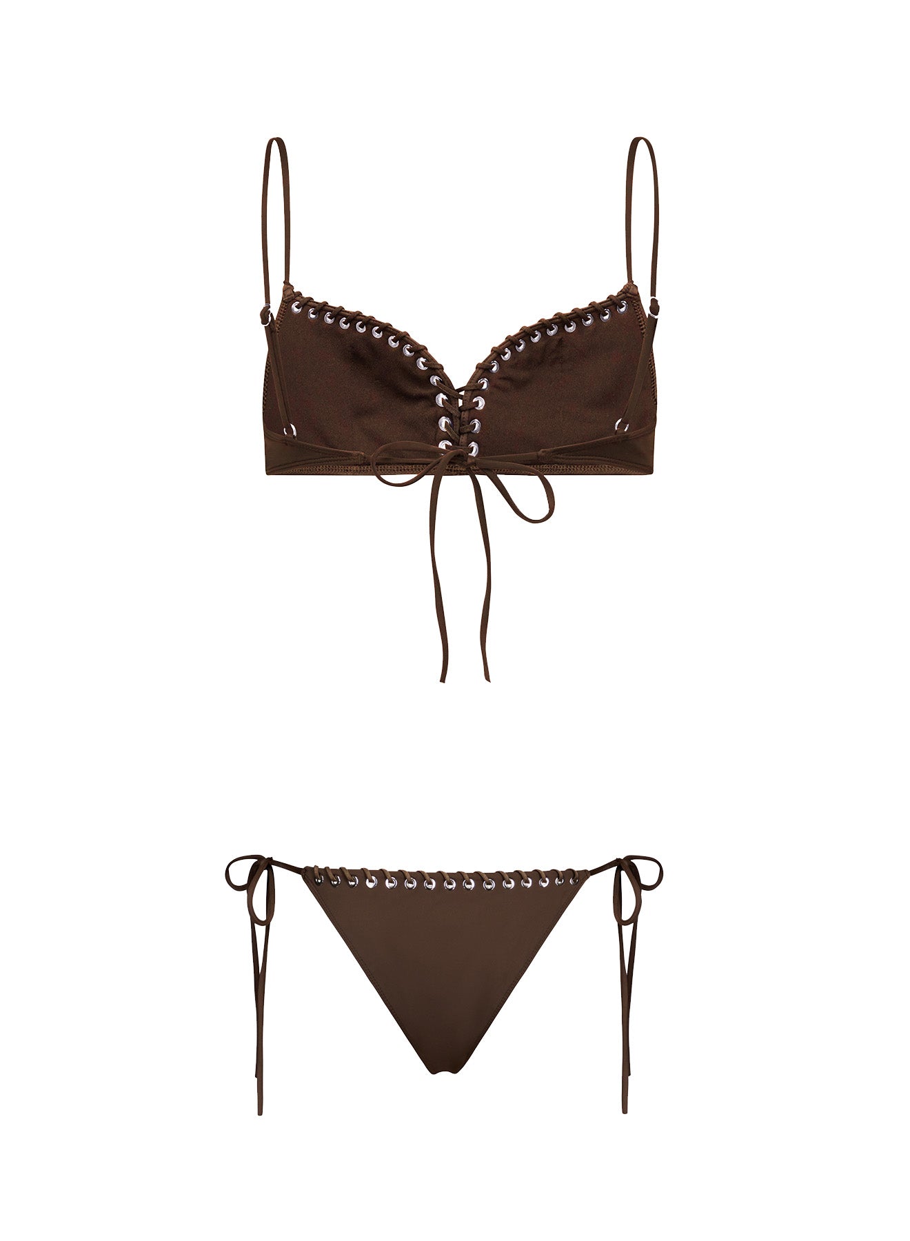 Lace-Up Bikini Bottom