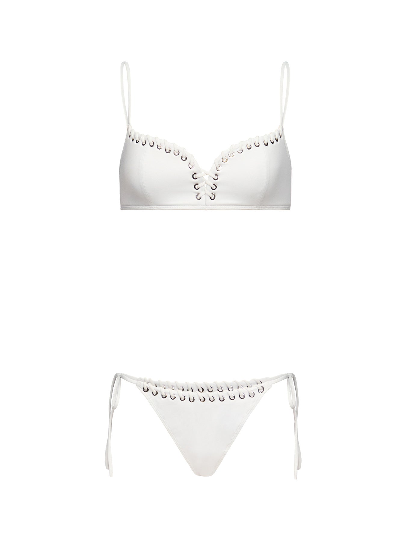 Lace-Up Bikini Bottom