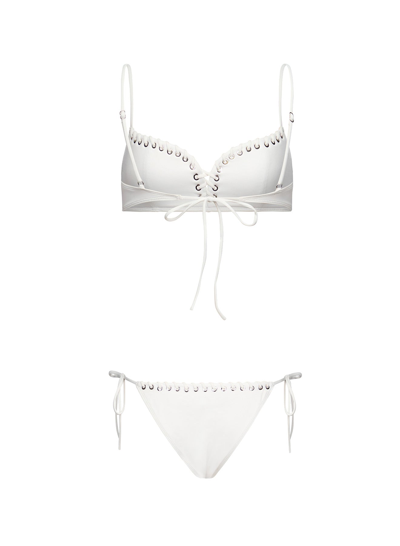 Lace-Up Bikini Bottom