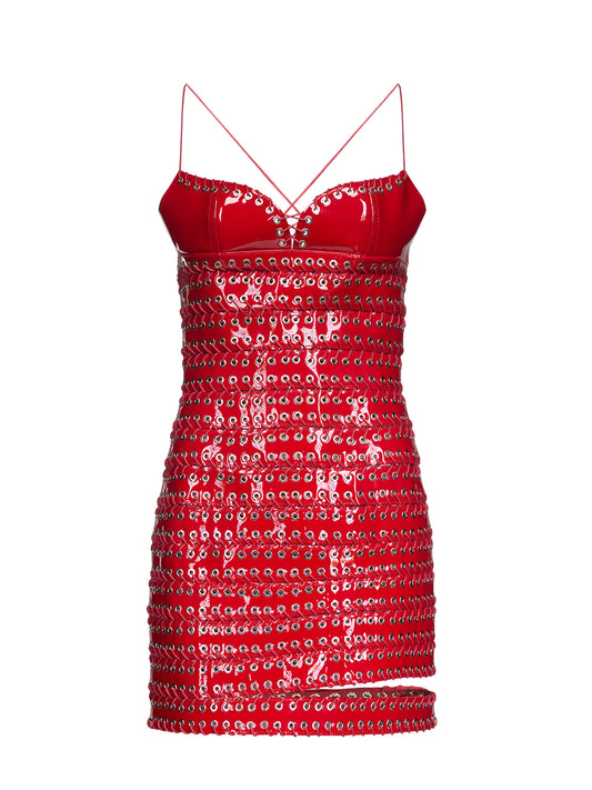 Lee Mini Dress in Patent Leather