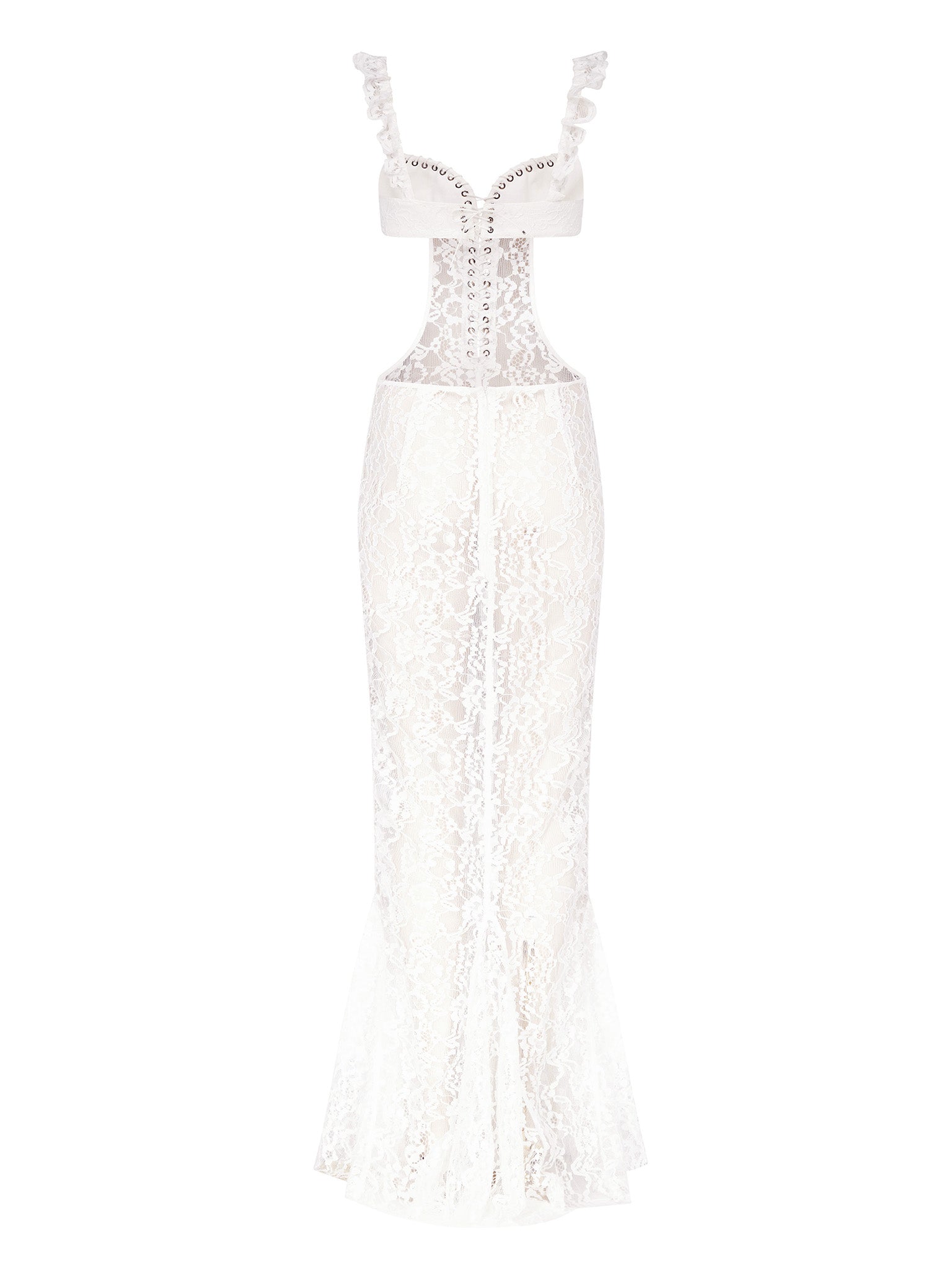Chloe Long Dress in Lace