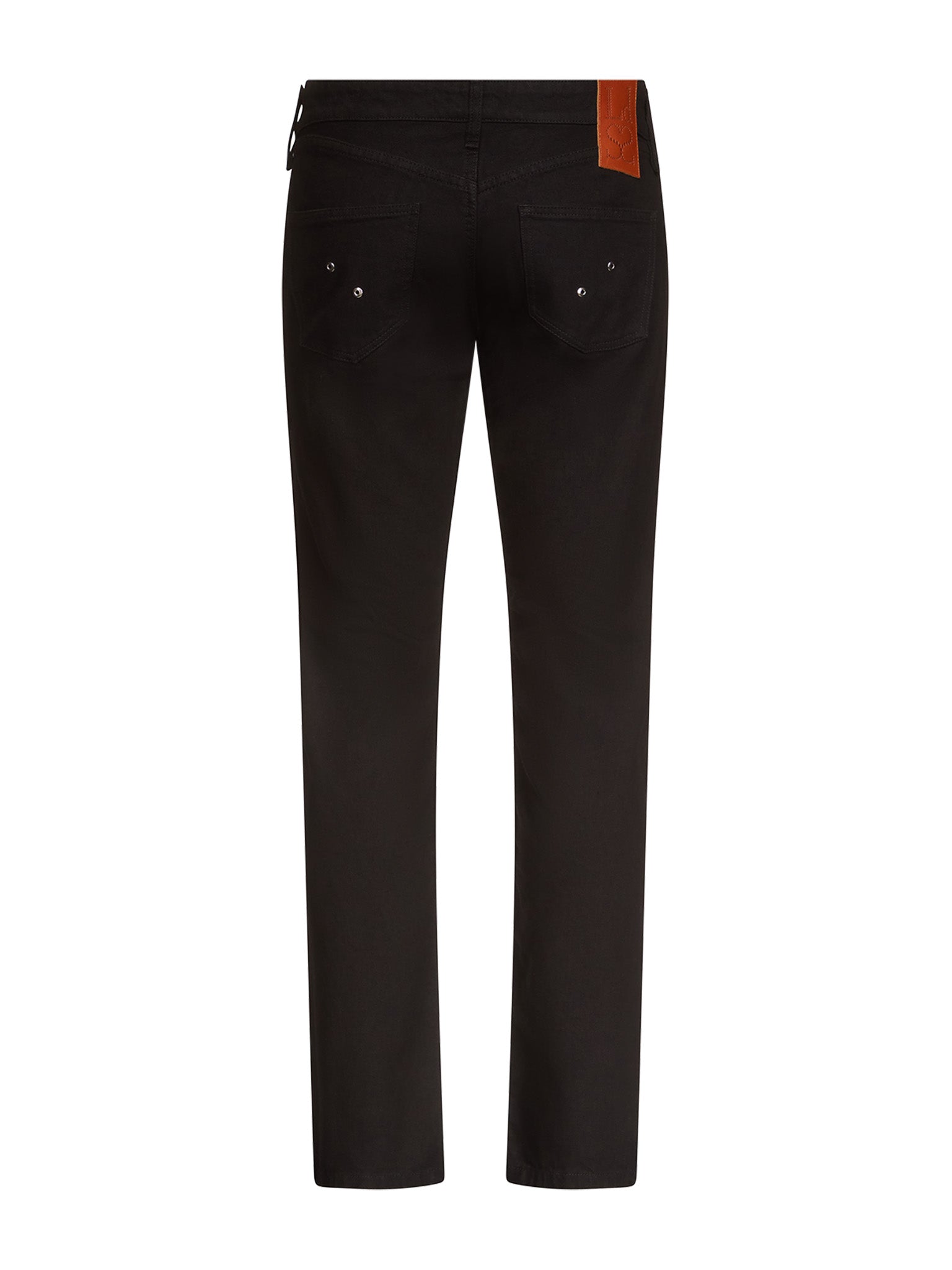 Lace-Up Jeans in Denim