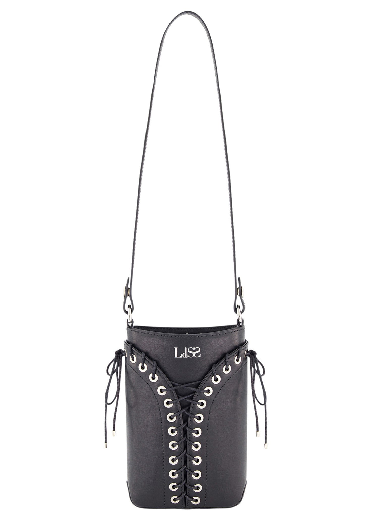 【関税込み】Ludovic de Saint Sernin ブラック Cleavage バッグ LUDOVIC DE SAINT SERNIN - Cleavage Patent Leather Shoulder