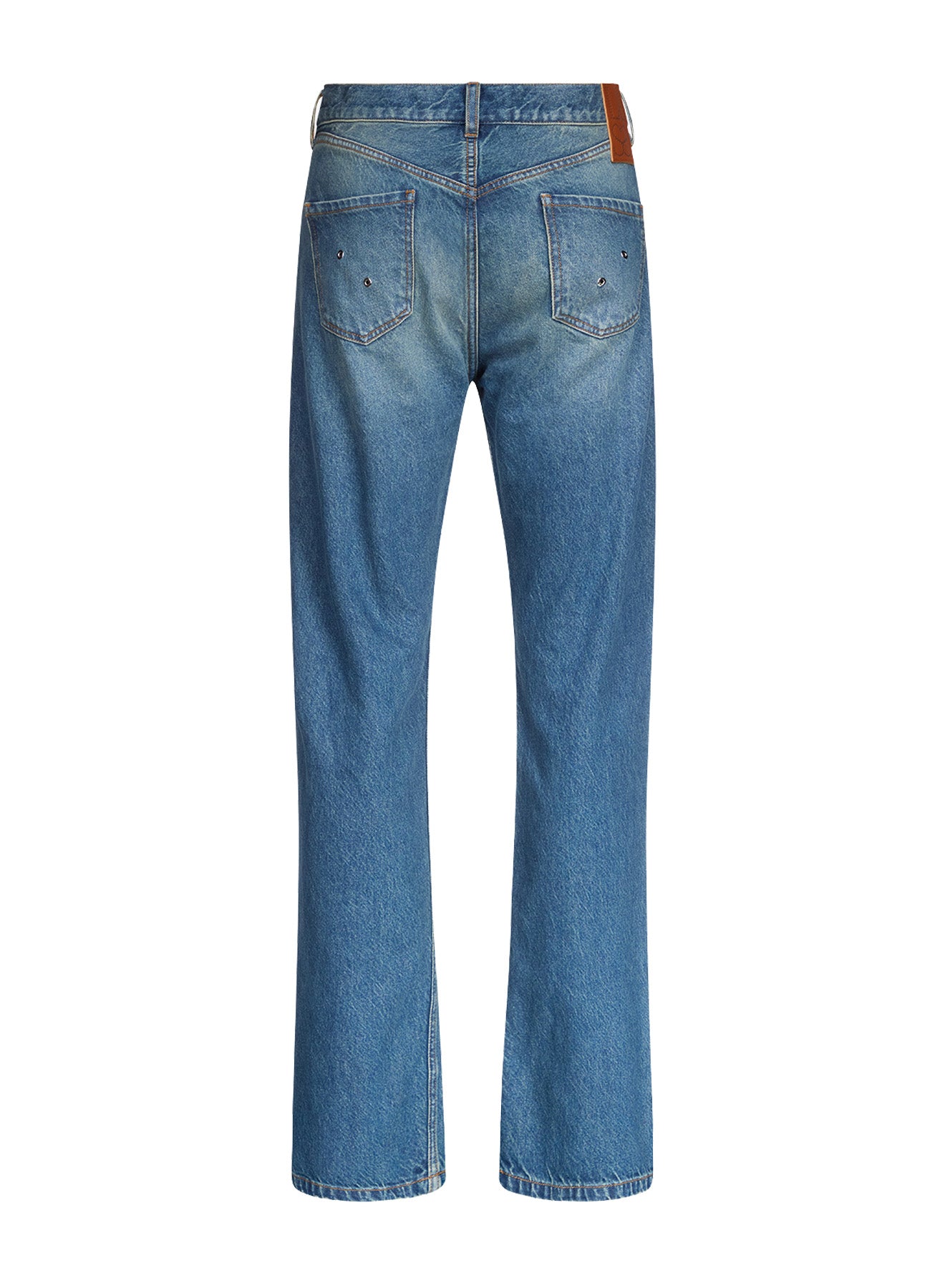 Diamond Eyelet Jeans in Denim