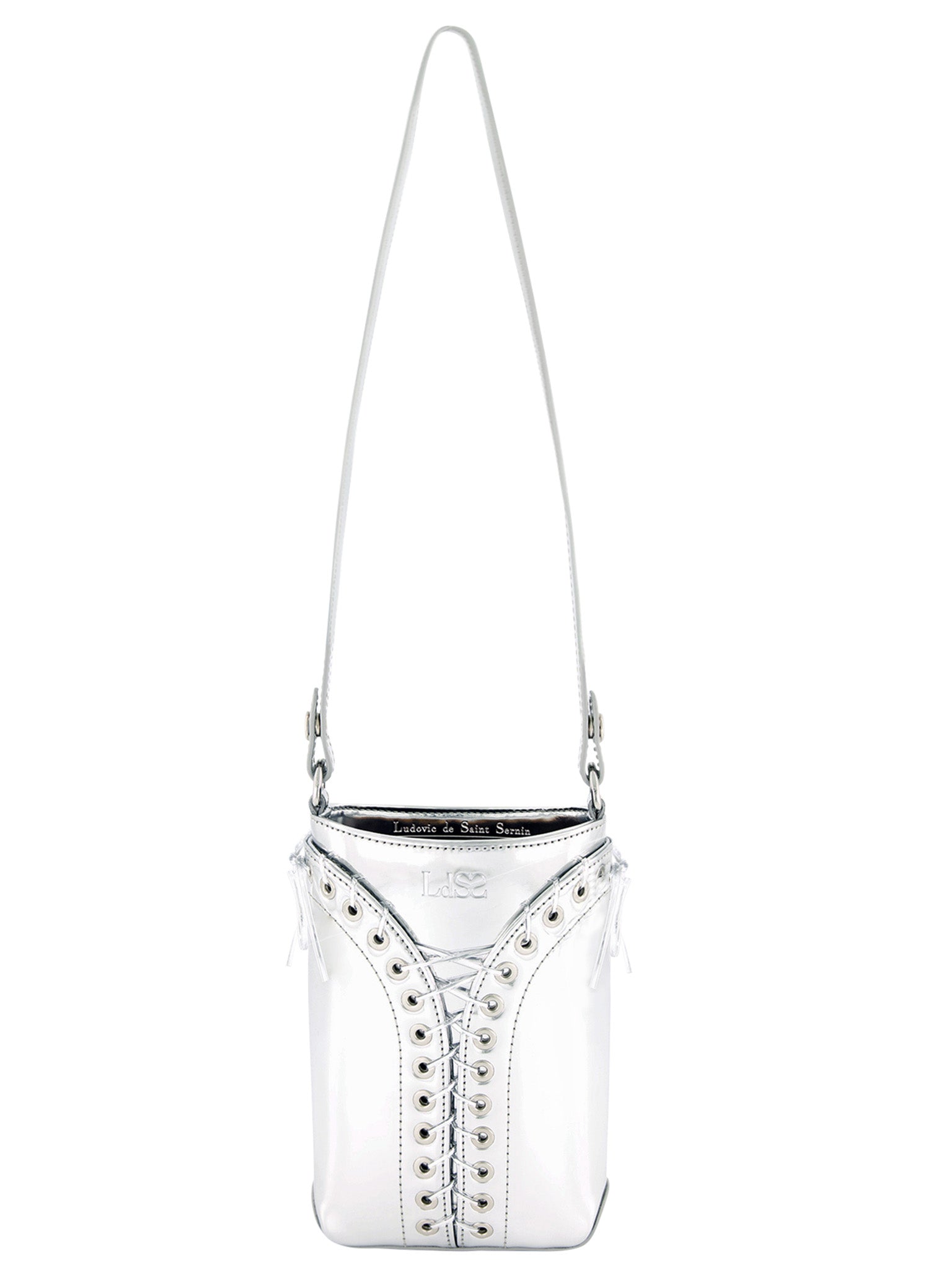 The Cleavage Crossbody Bag in Mirror Leather – ludovic de