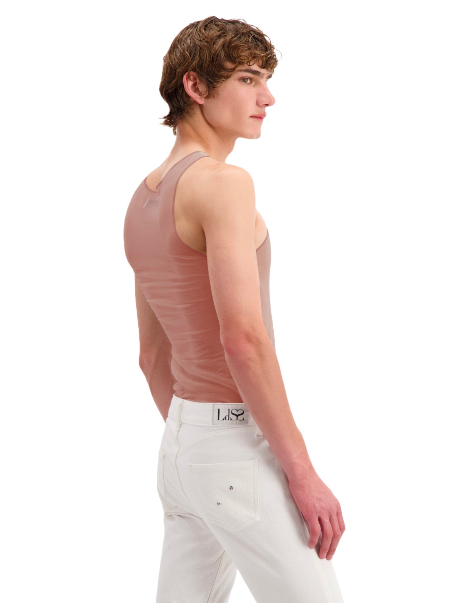 Mesh LdSS Crystal Tank Top