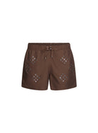 Diamond Eyelet Swim Shorts