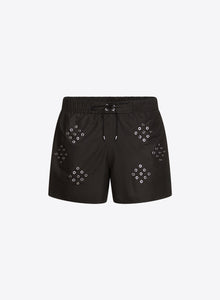 Diamond Eyelet Swim Shorts