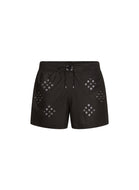 Diamond Eyelet Swim Shorts