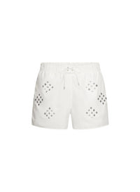 Diamond Eyelet Swim Shorts
