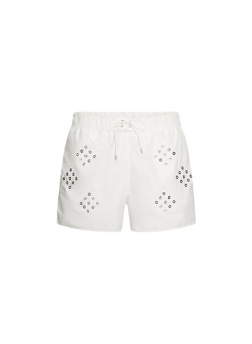 Diamond Eyelet Swim Shorts
