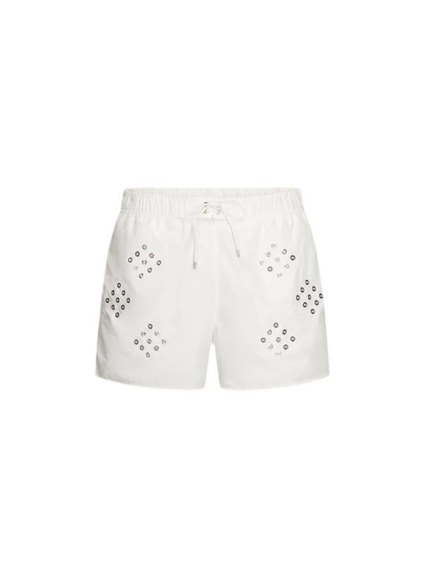 Diamond Eyelet Swim Shorts