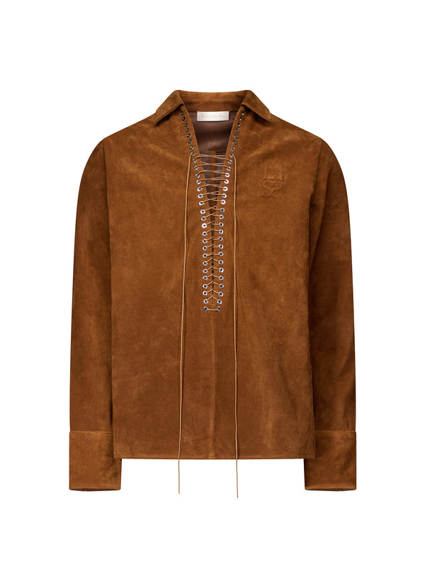 Alan Shirt in Suede