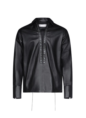 Alan Shirt in Leather