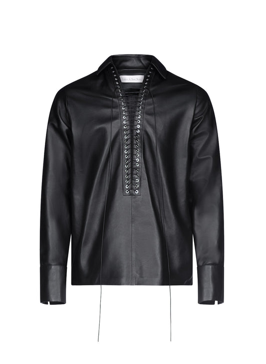 Alan Shirt in Leather