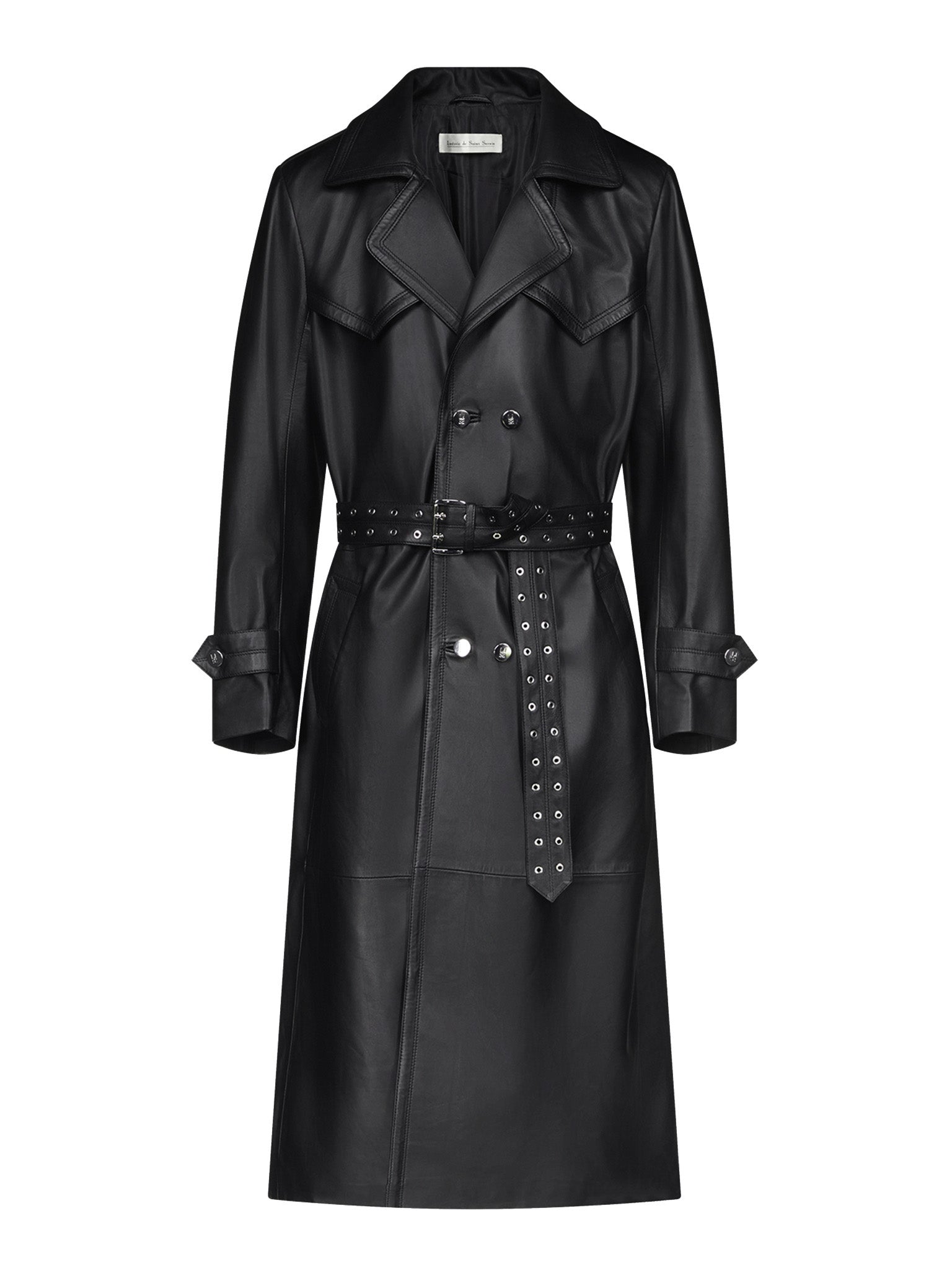 Amanda Trench Coat in Leather