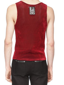 Red Classic Velvet Tank Top