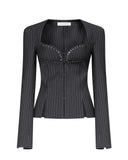 Rebecca Jacket (Pintstripe)