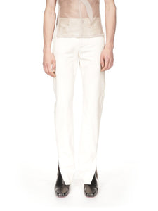 Cream Candy Cotton Trousers