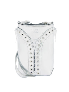 The Cleavage Crossbody Bag in Mirror Leather