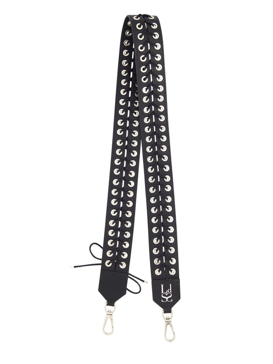 Black Lace Up Bag Strap