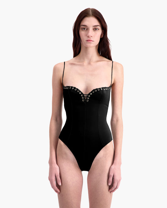 Black One Piece Swimsuit