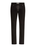Lace-Up Jeans in Denim
