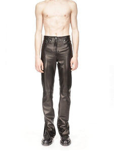 Black Alistair Leather Pants