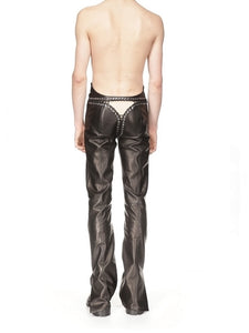 Black Alistair Leather Pants