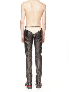 Black Bruce Leather Pants