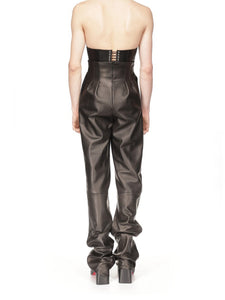 Black Kale Leather Pants