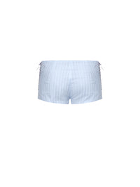 Lace-Up Micro Shorts in Cotton