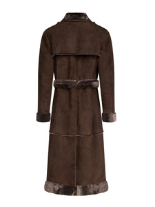 Deborah Coat in Shearling