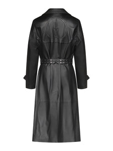 Amanda Trench Coat in Leather