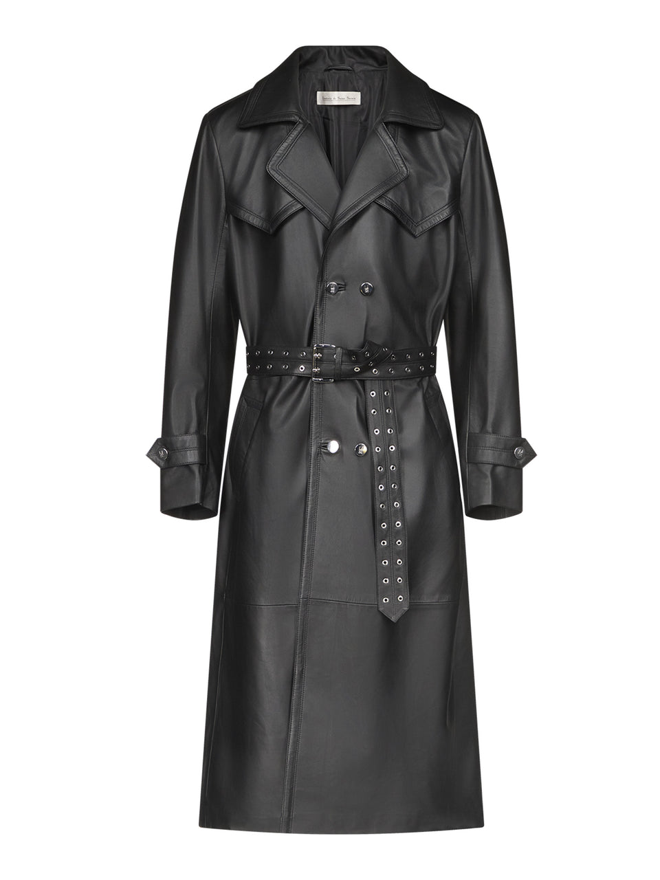 Amanda Trench Coat in Leather