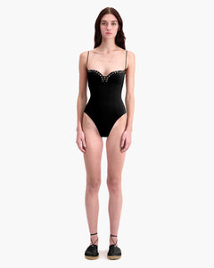 Black One Piece Swimsuit