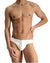 White Leather Eyelet Briefs