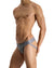 Grey Leather Jockstrap