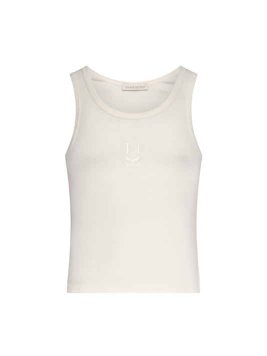 Embroidered Tank Top in Cotton