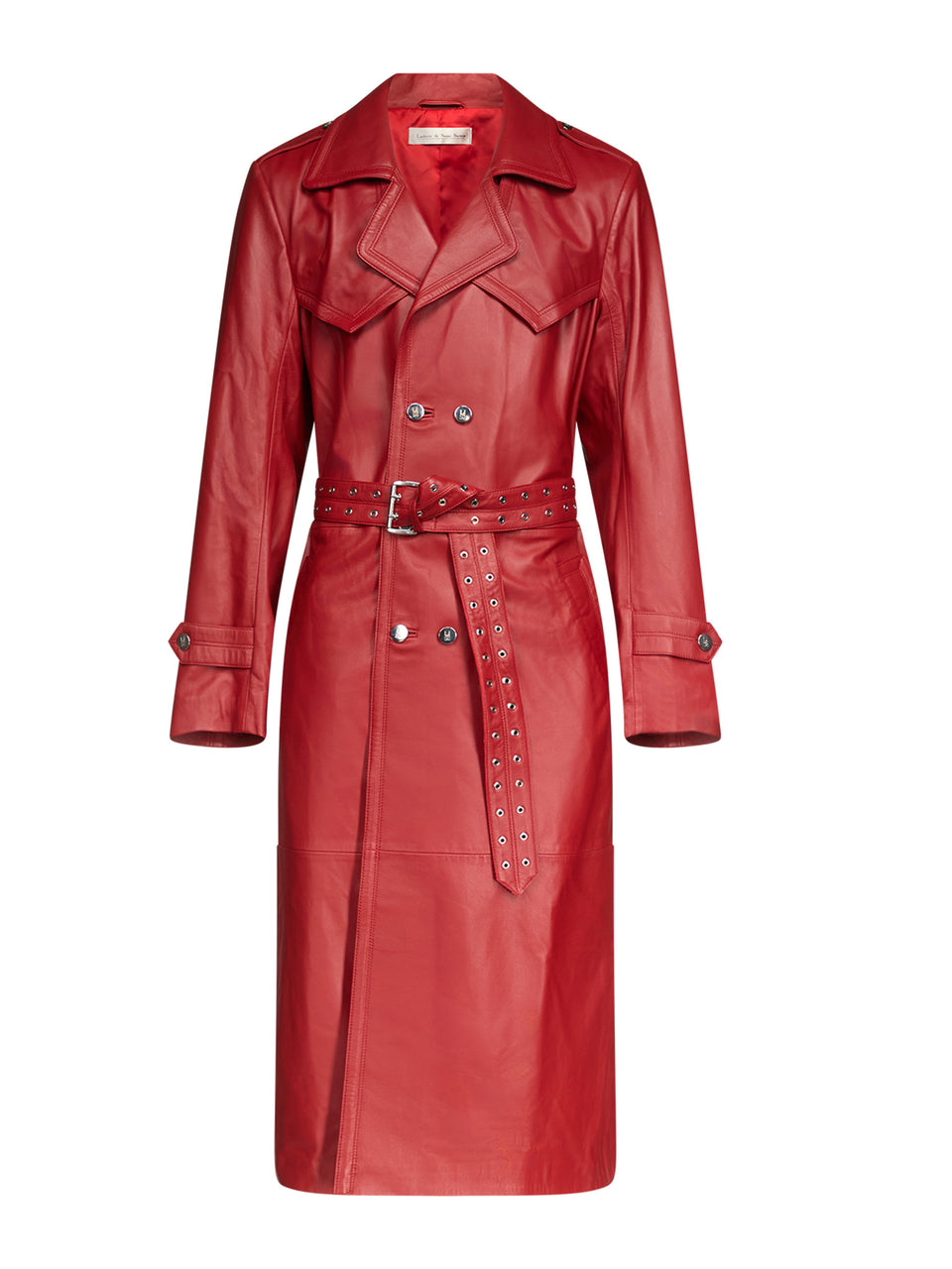 Amanda Trench Coat in Leather