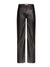 Straight Lace-Up Pants in Leather