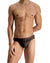 Brown Leather Eyelet Briefs