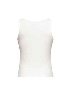 Sun Slut Crystal Tank Top in Cotton