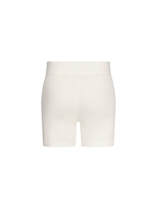 Embroidered Cyclist Shorts in Cotton