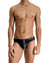 Black Leather Eyelet Briefs