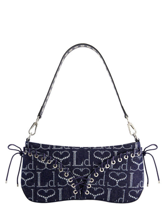 The Cleavage Bag in Indigo Monogram