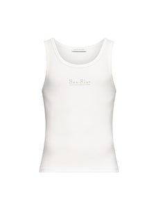 Sun Slut Crystal Tank Top in Cotton