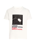 Tulip And Thorn Print T-Shirt in Cotton (White)